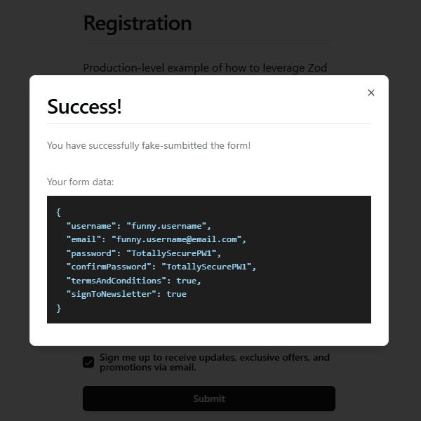 Zod Password Strength Validation - Preview image
